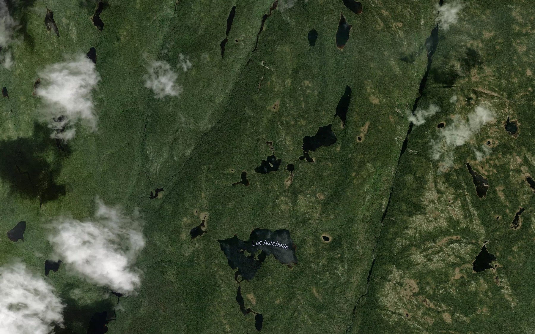 Satellite map of the Lac Quena