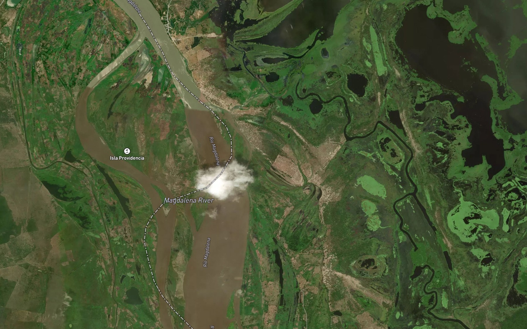 Satellite map of the Cano Aljibe