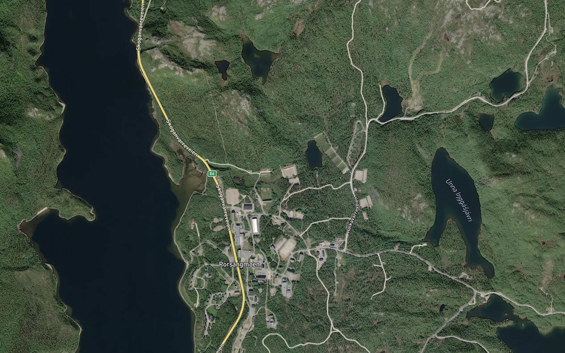Satellite map of the Andersbekken