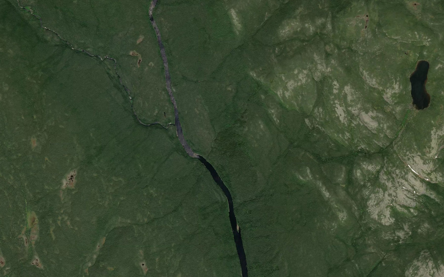 Satellite map of the Ruisseau Sleigh