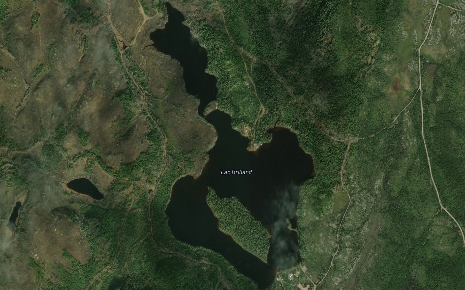 Satellite map of the Lac Brilland
