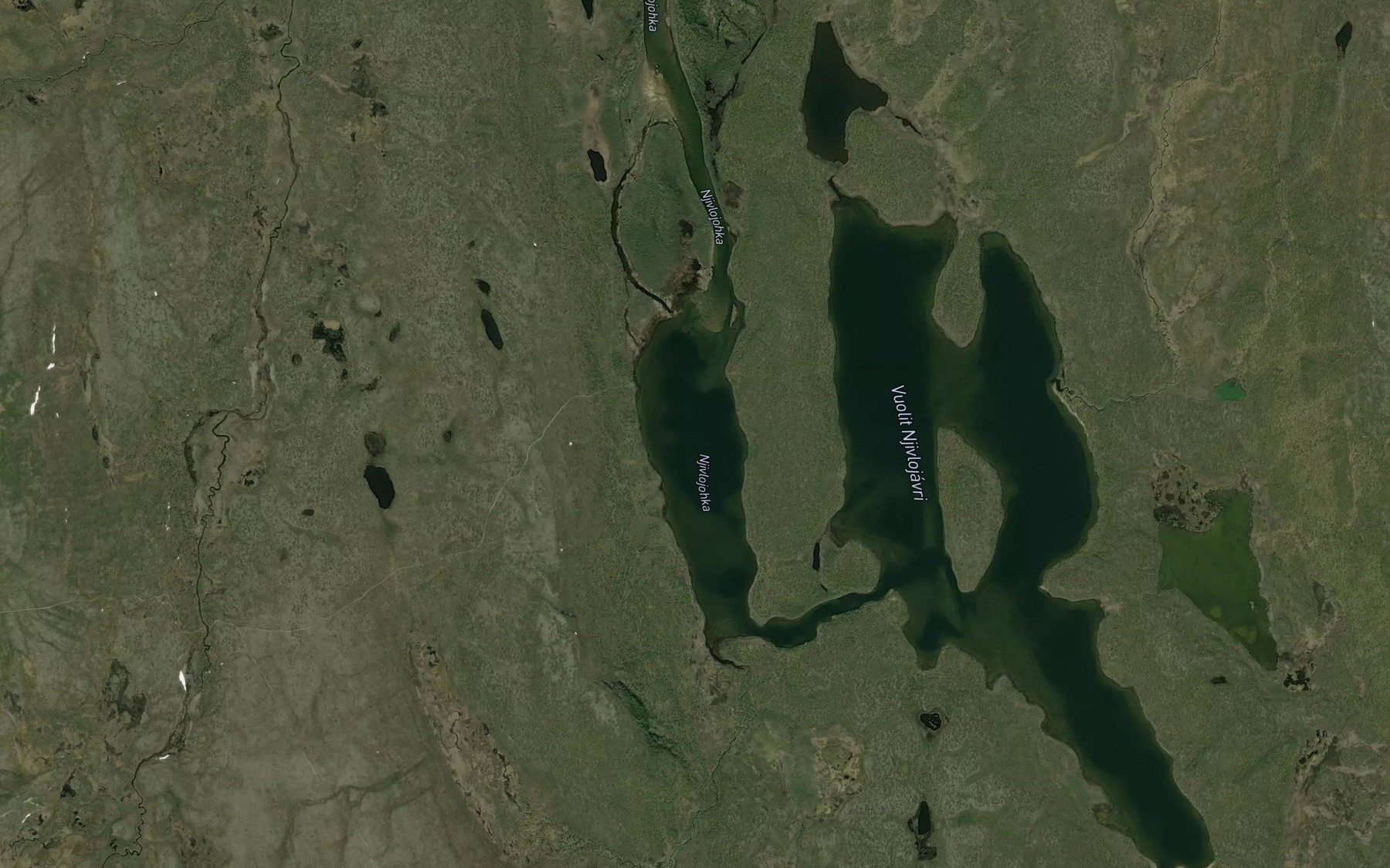 Satellite map of the Njivlujavri,bajit