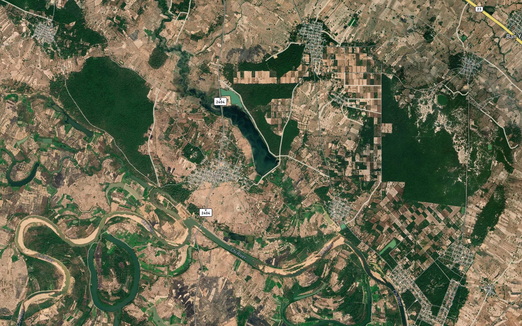Satellite map of the Ang Kep Nam Huai Ruea