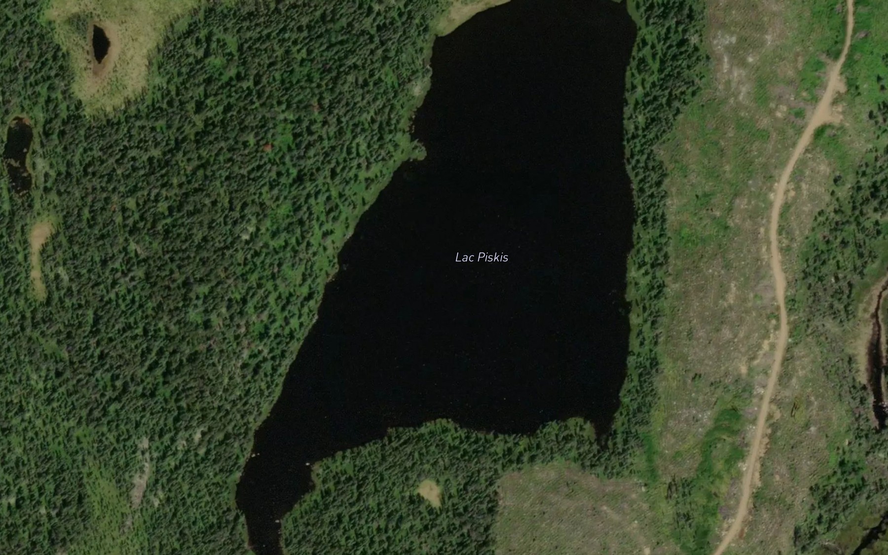 Satellite map of the Lac Piskis