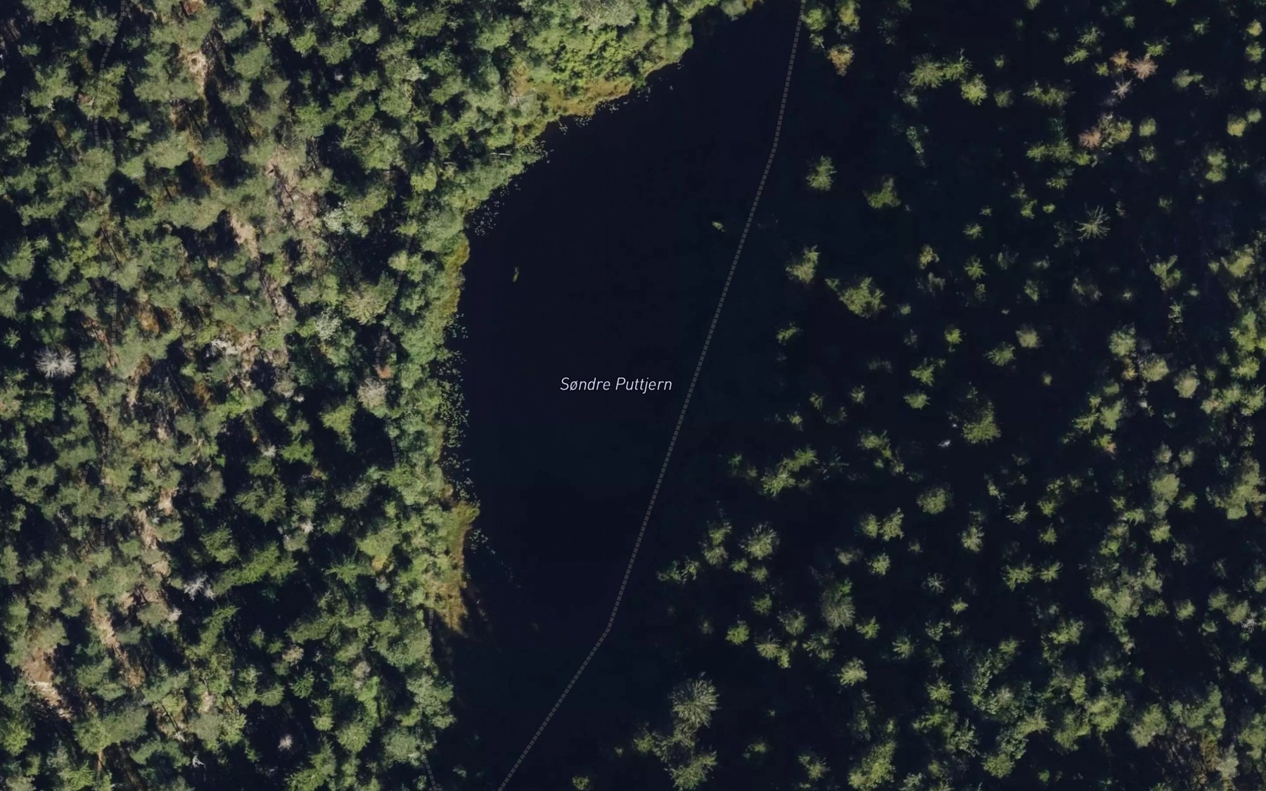 Satellite map of the Puttjern,sondre