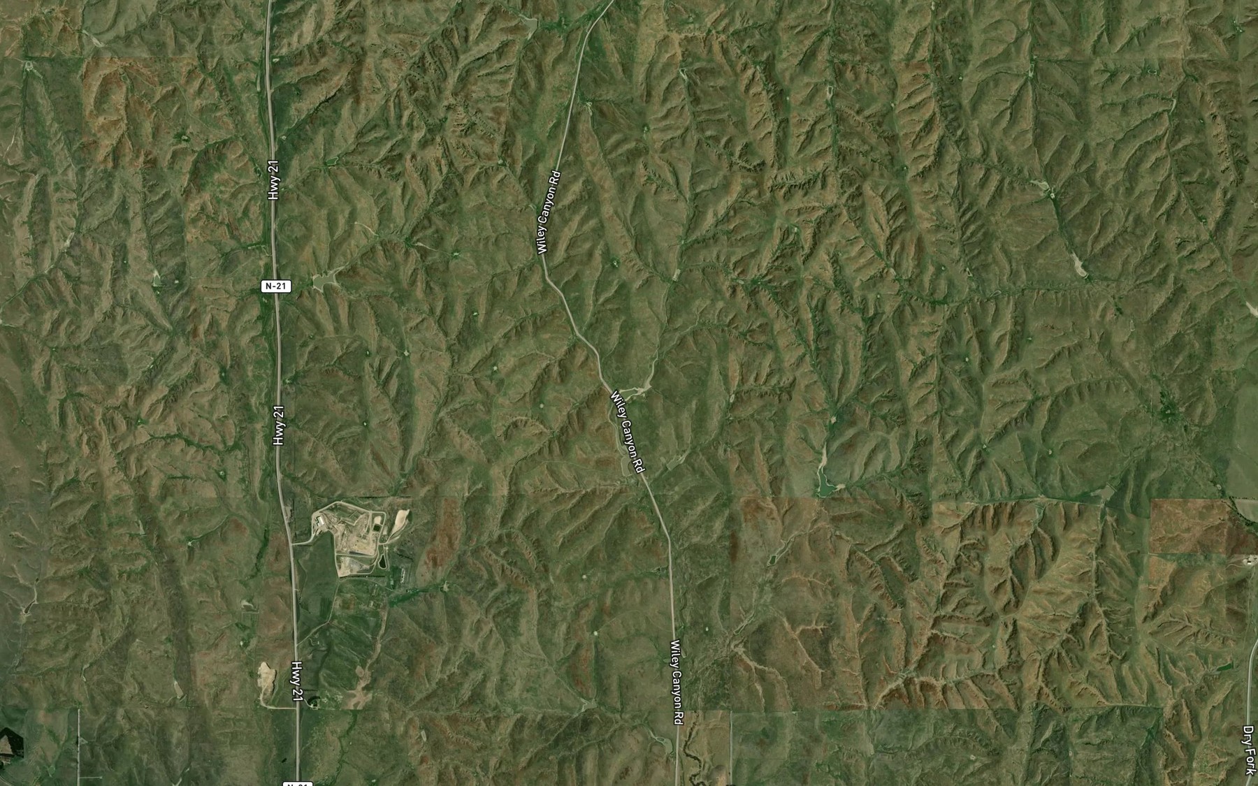 Satellite map of the School Land Reservoir Number 2