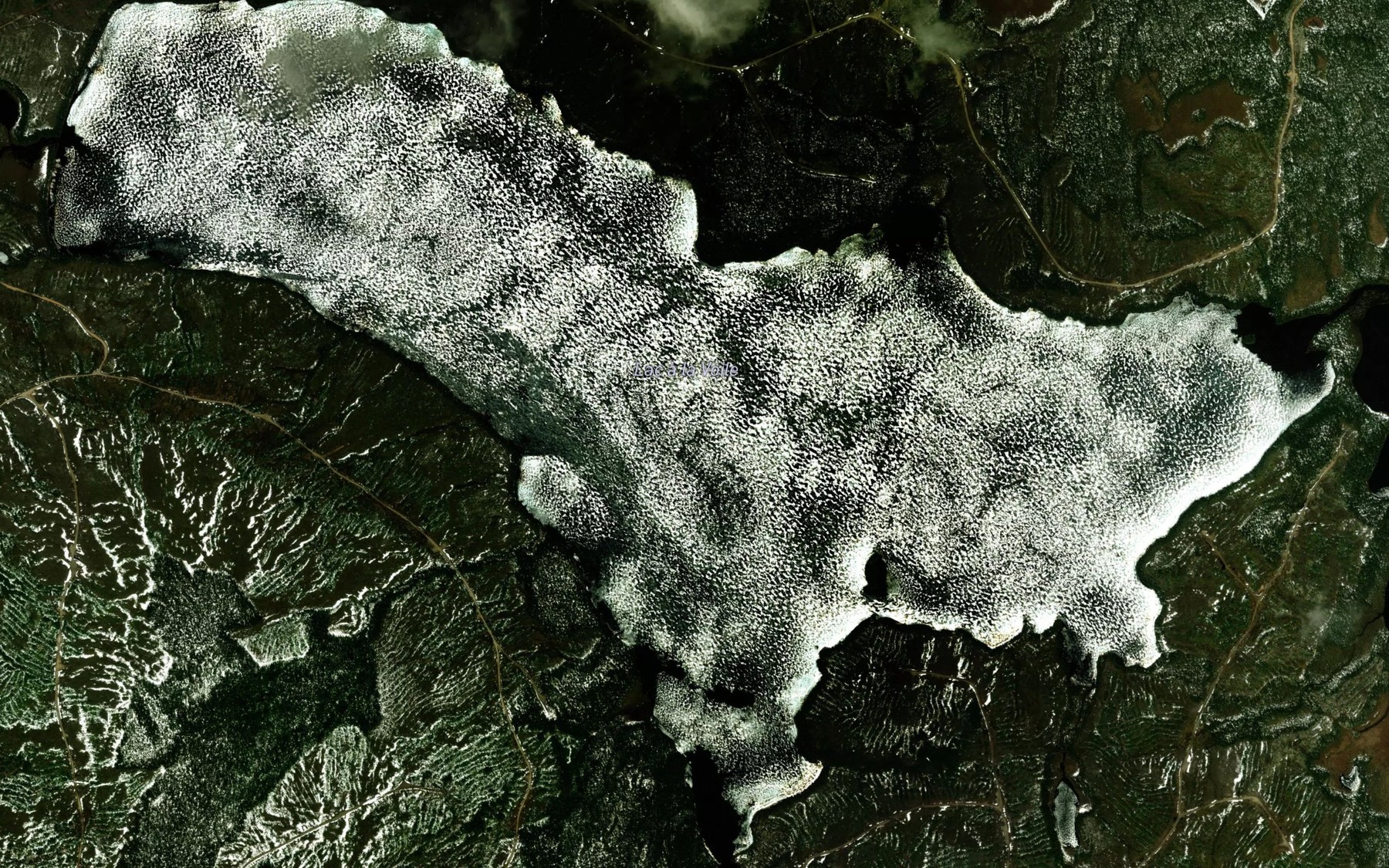 Satellite map of the Lac a la Voile