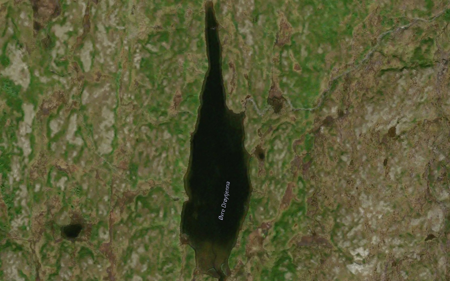 Satellite map of the Ovre Droytjenna