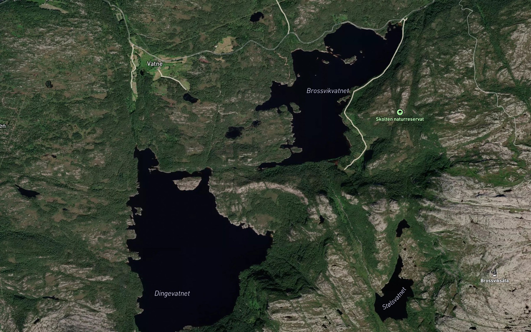 Satellite map of the Mjaen
