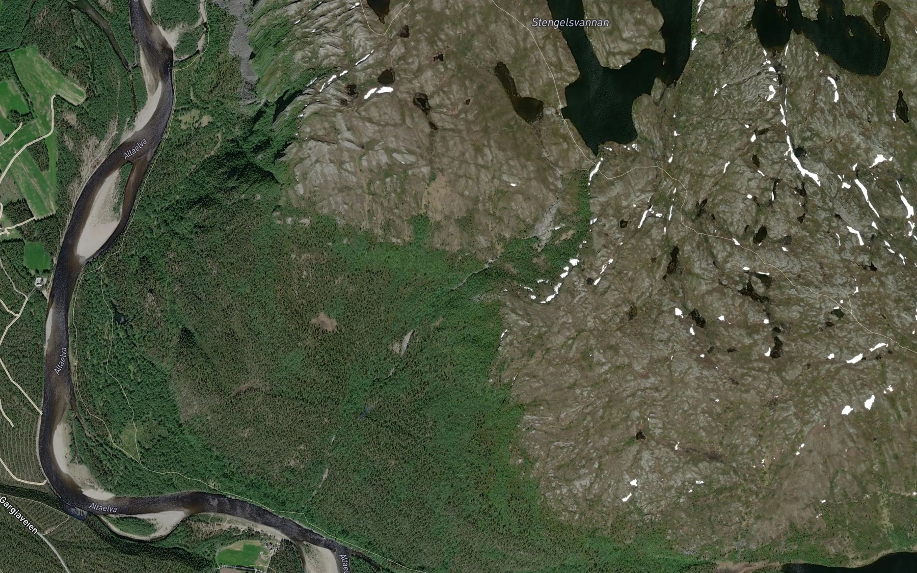 Satellite map of the Stengelsebekken