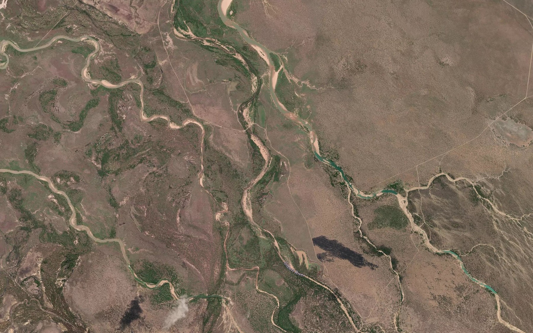 Satellite map of the Hull Creek