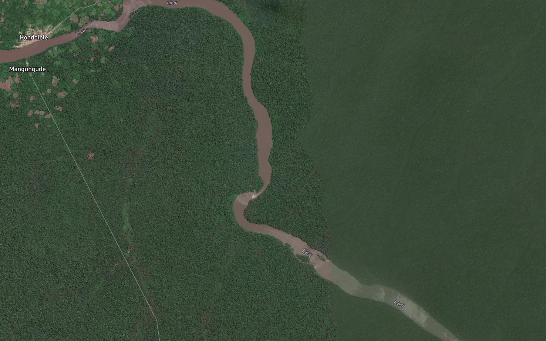 Satellite map of the Mangbori