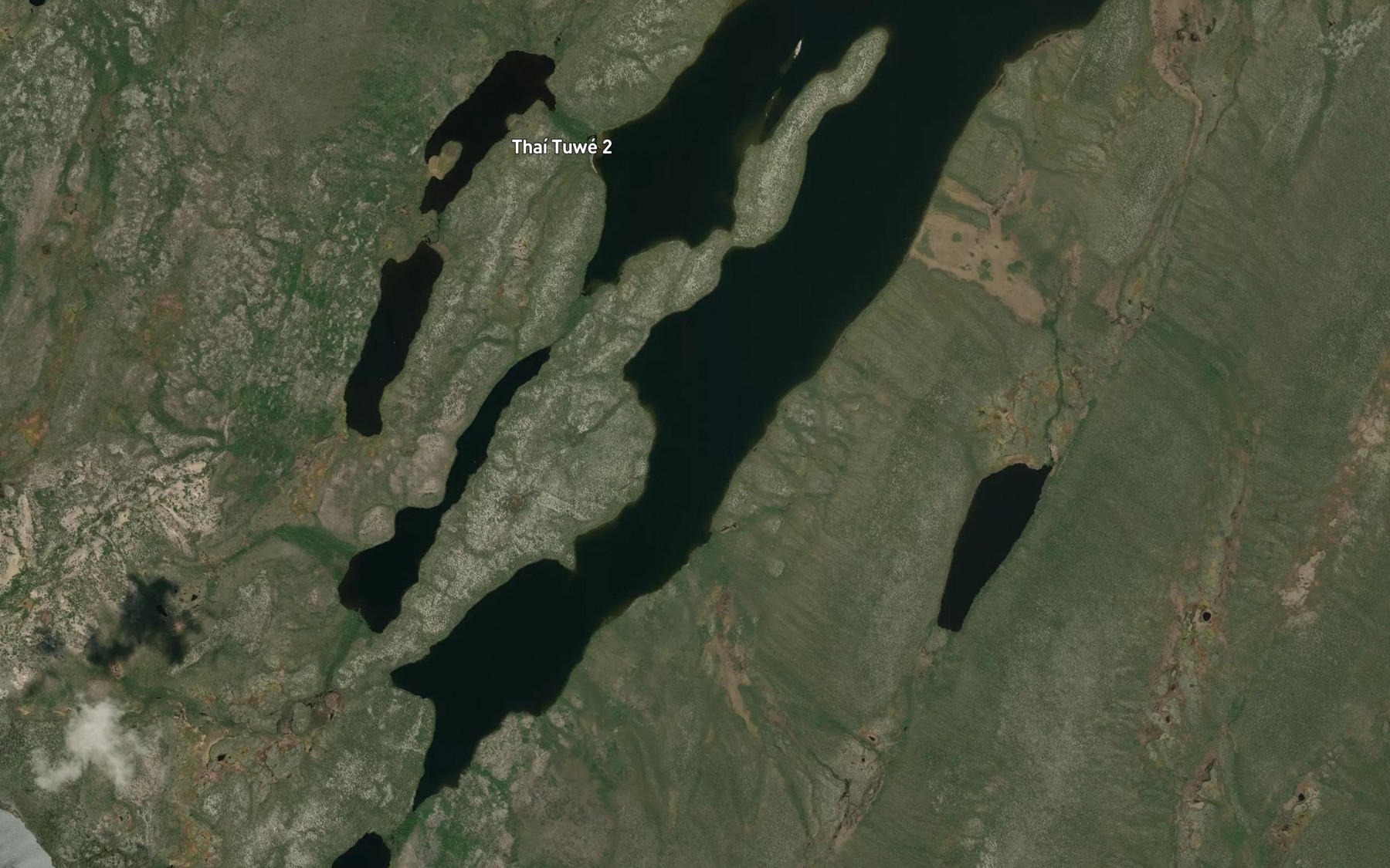 Satellite map of the Rasmussen Bay