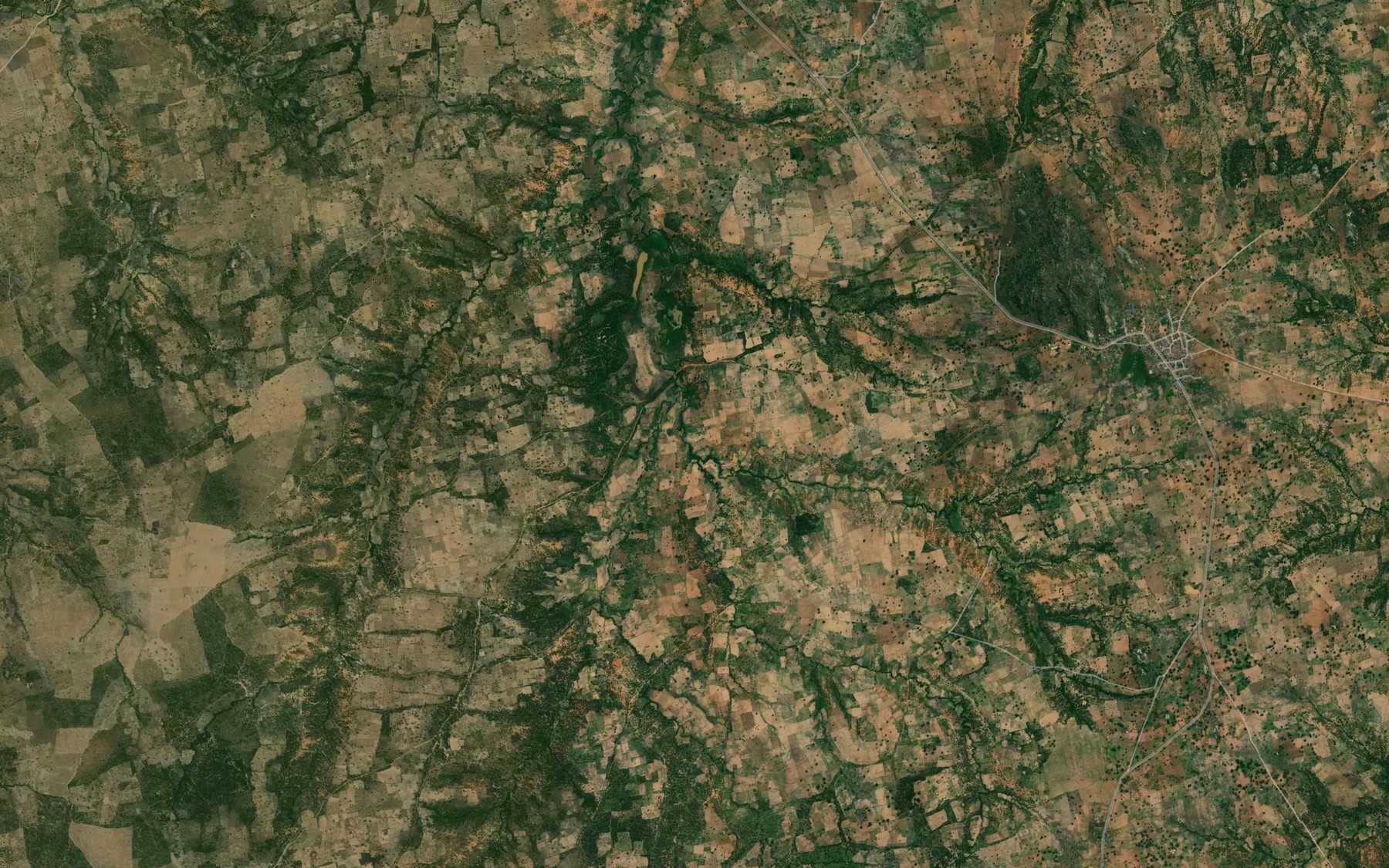Satellite map of the River Yambu