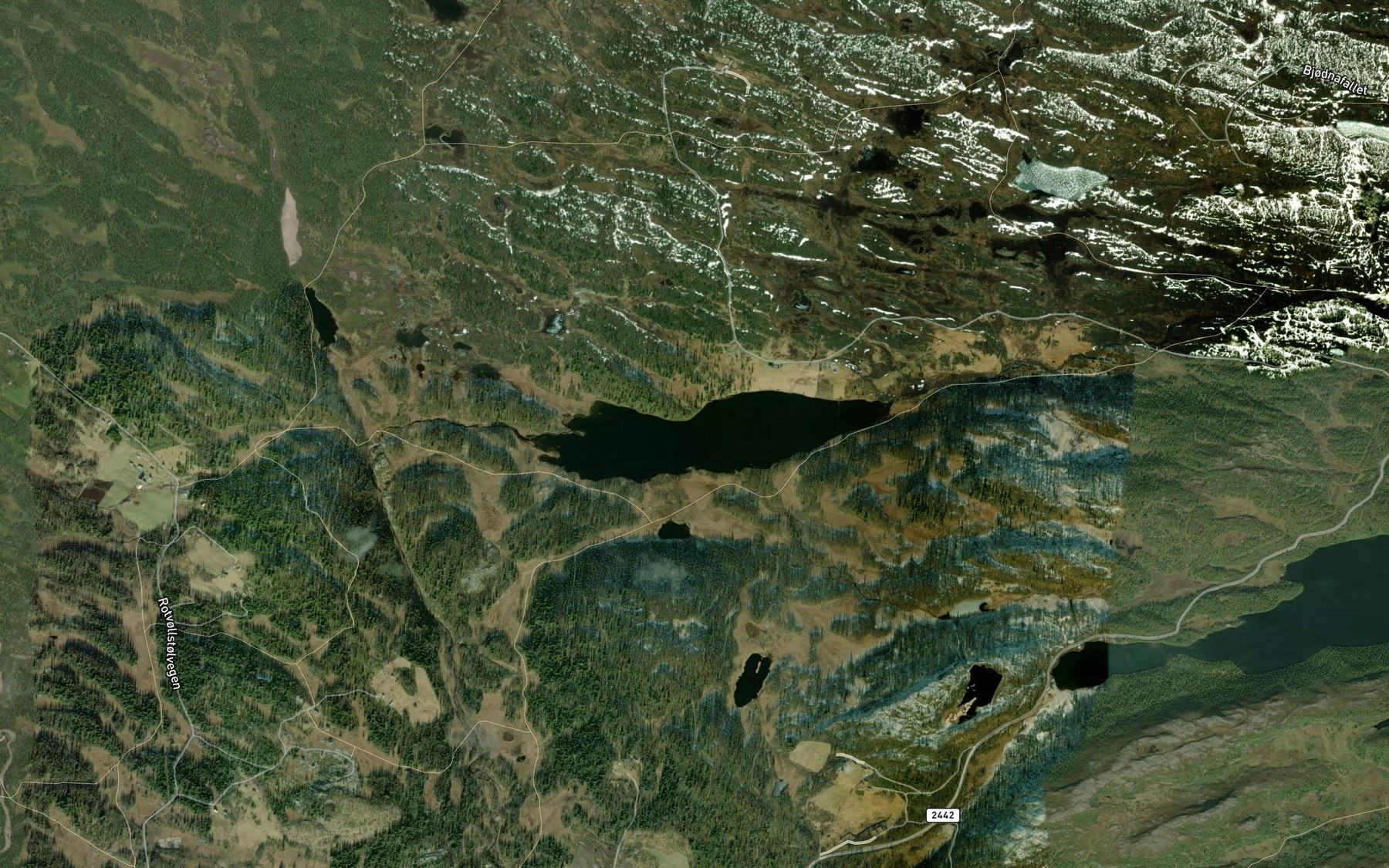 Satellite map of the Olsjolifjorden