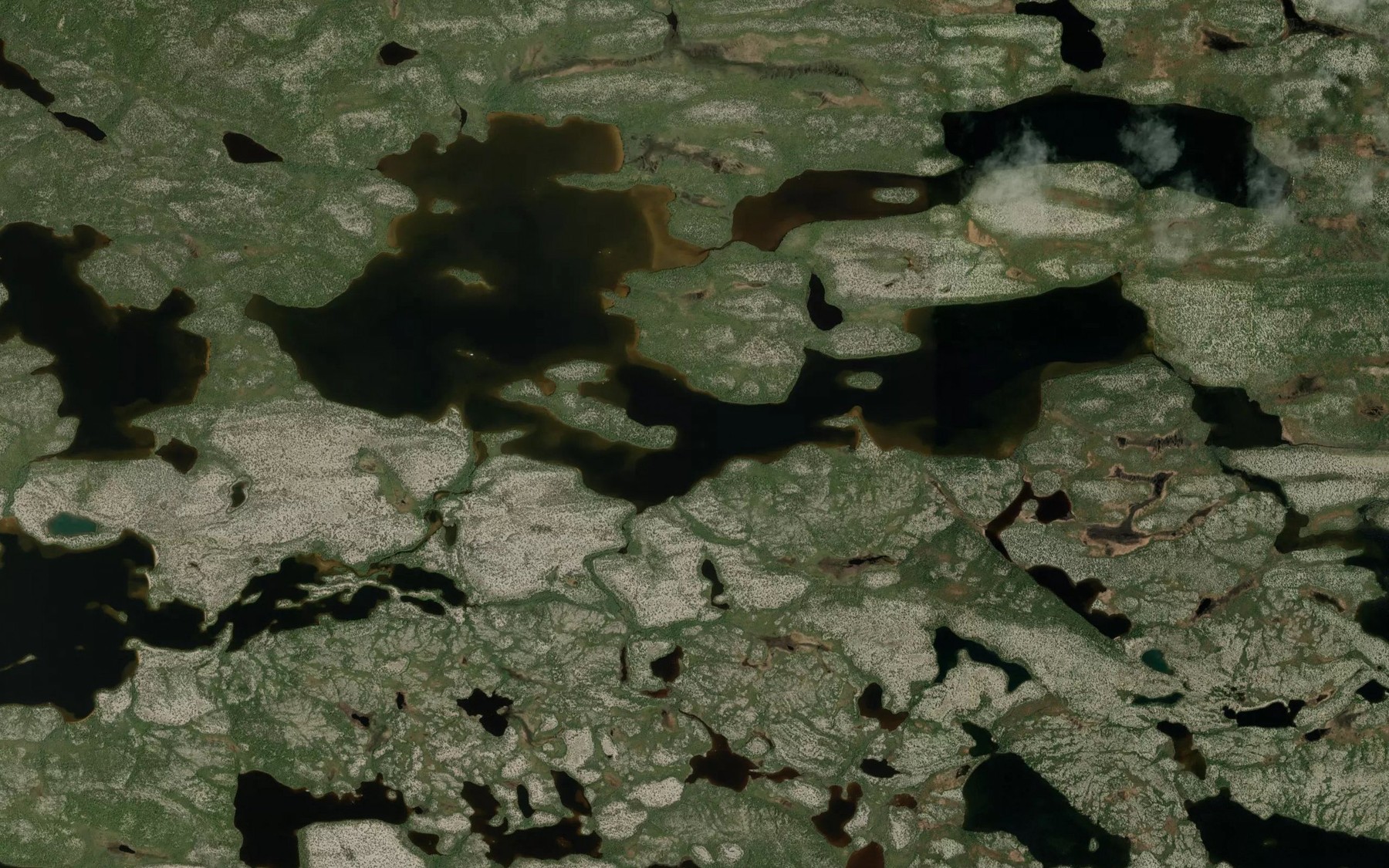 Satellite map of the Lac Kaywach
