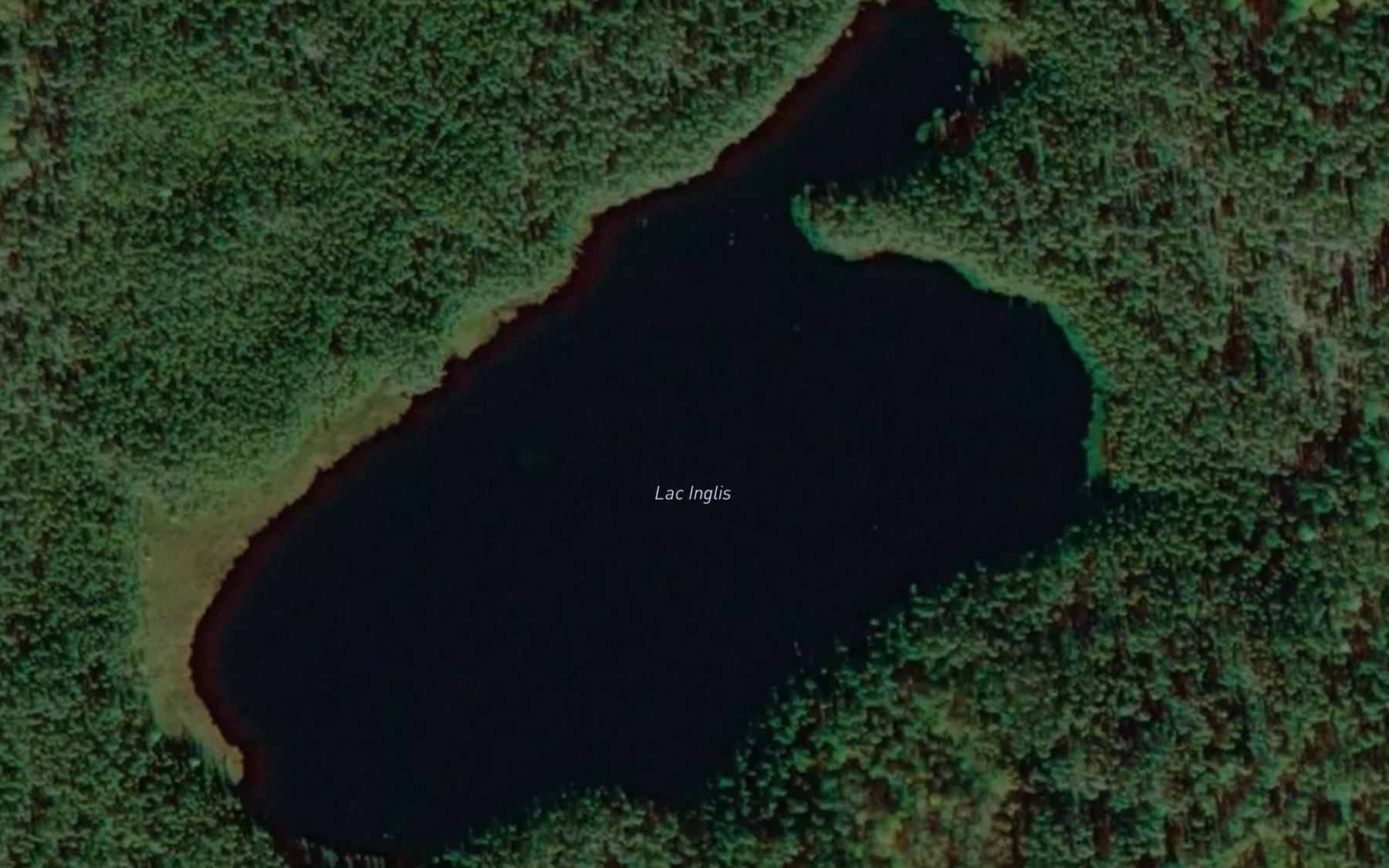 Satellite map of the Lac Inglis