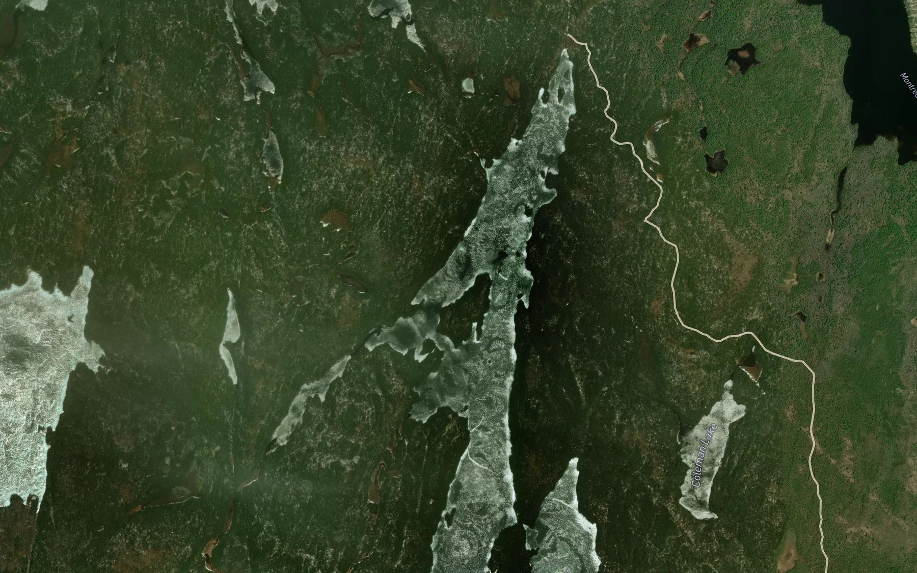 Satellite map of the Black Bay