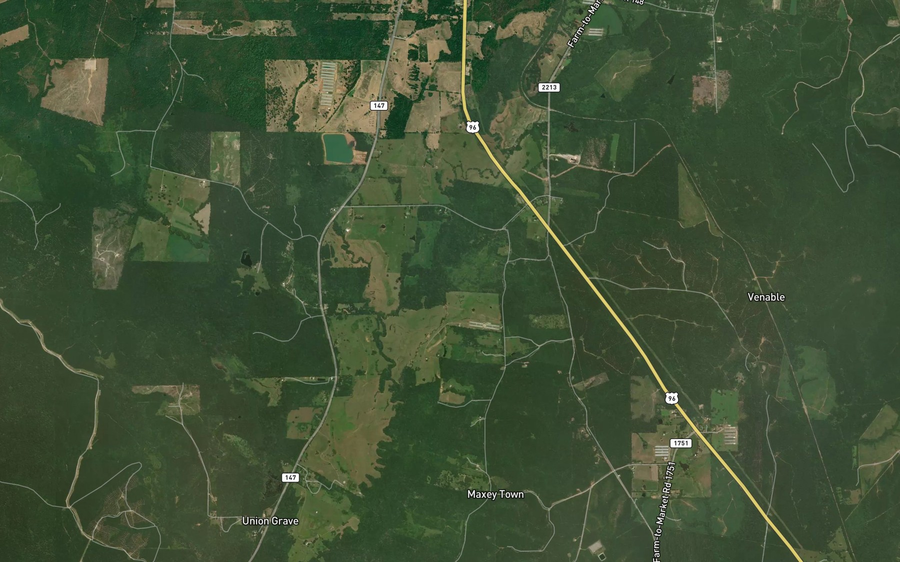 Satellite map of the Pole Branch