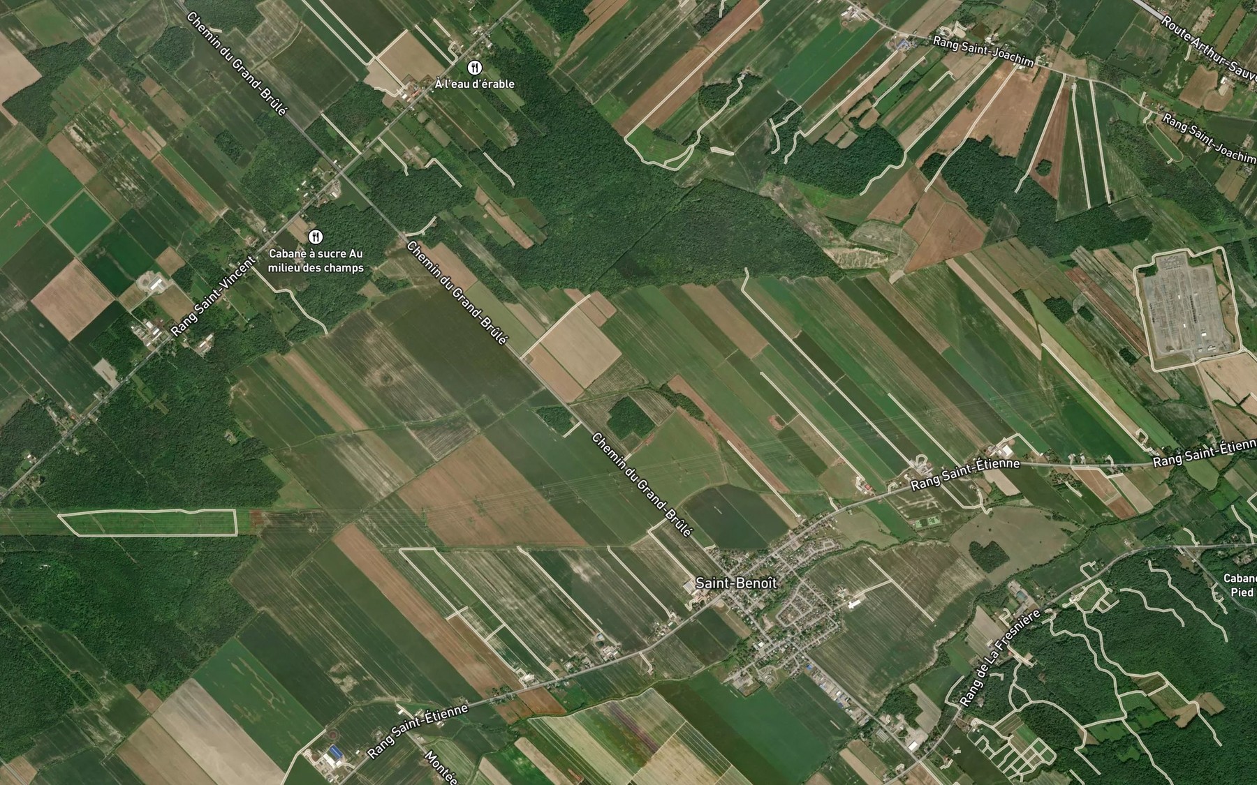 Satellite map of the Cours d'eau Louis-Corbeil