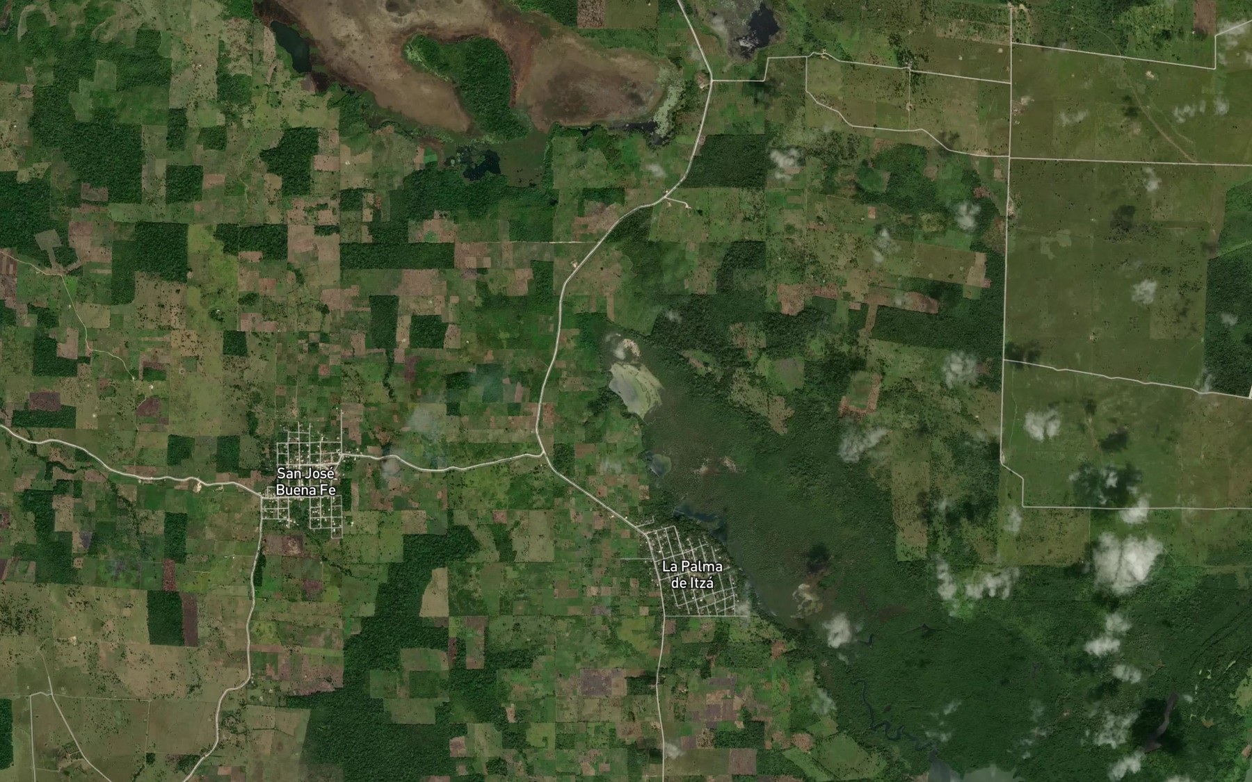 Satellite map of the Laguneta Las Cuaches