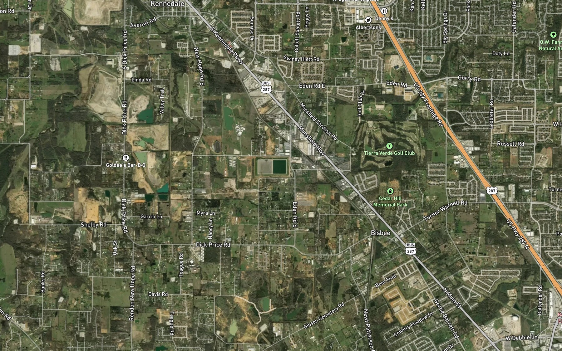 Satellite map of the East Balancing Reservoir