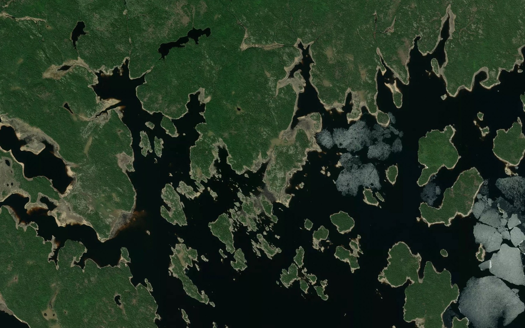 Satellite map of the Baie Secrete