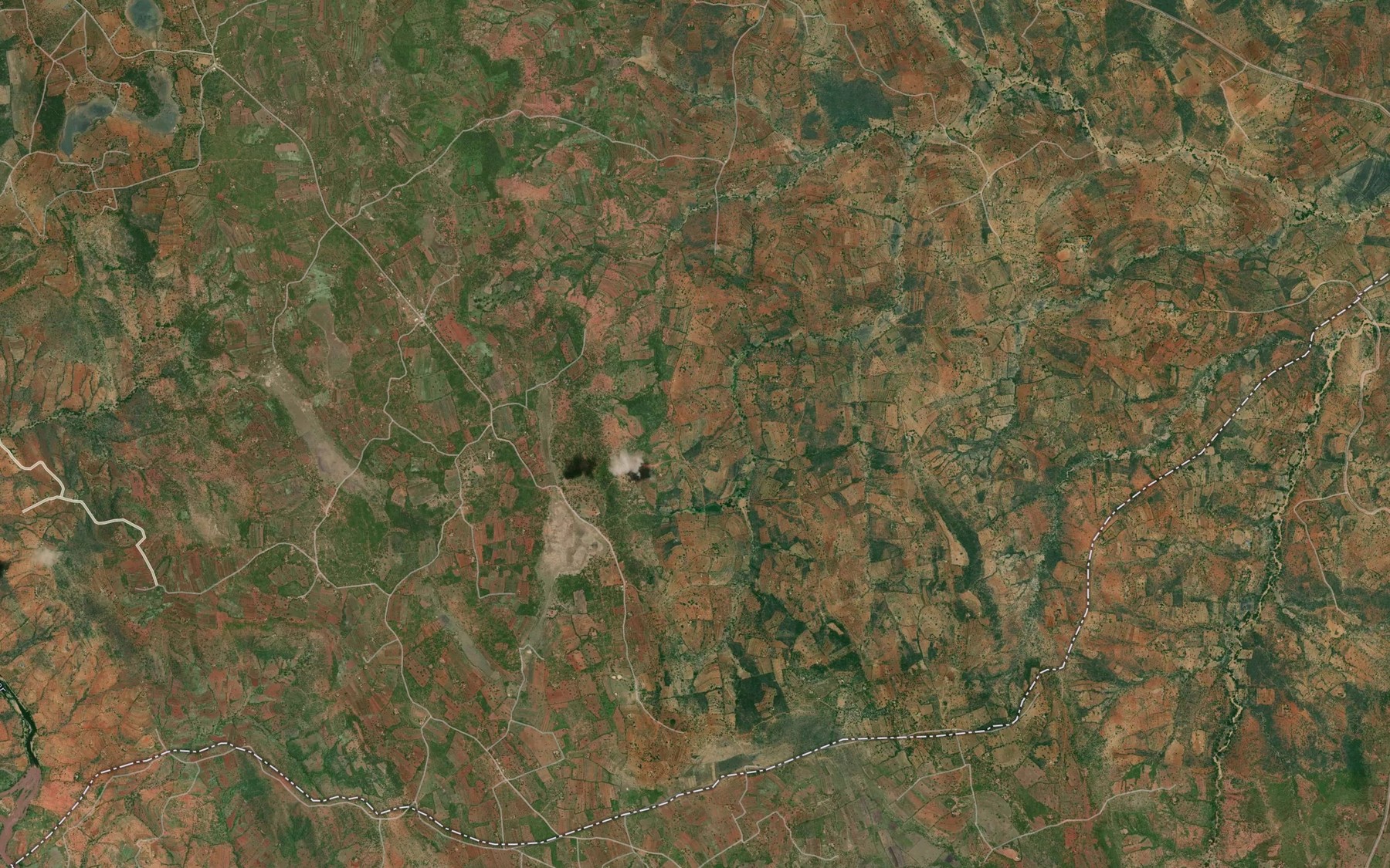 Satellite map of the Uai Dam