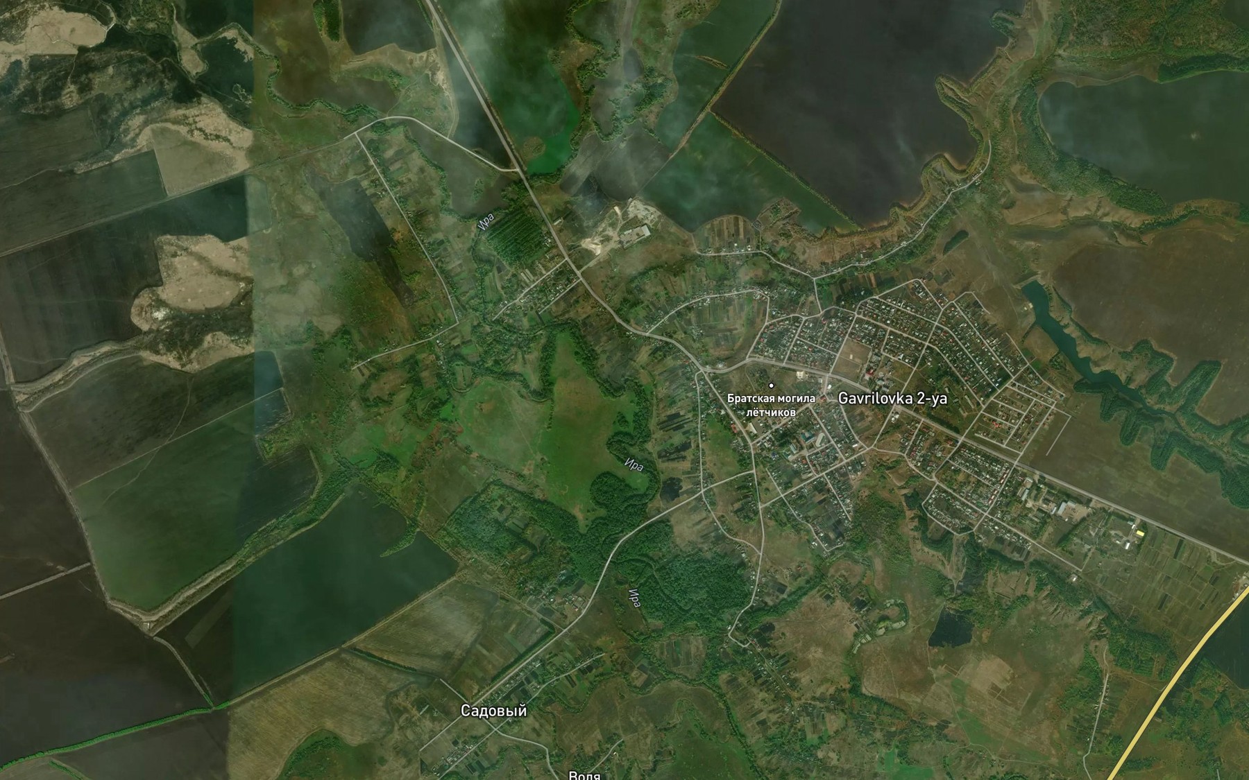 Satellite map of the Gryaznukha