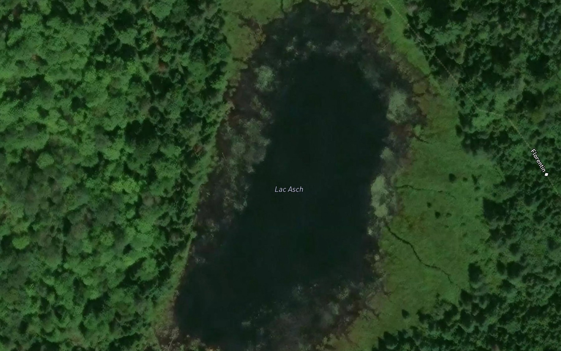 Satellite map of the Lac Asch