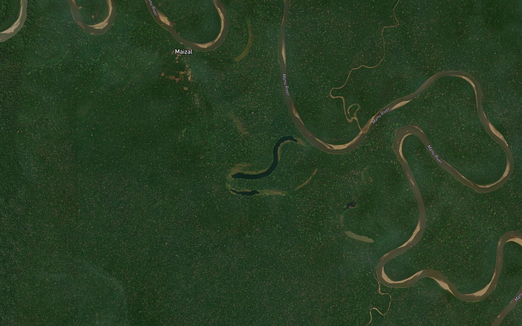 Satellite map of the Cocha Maizal