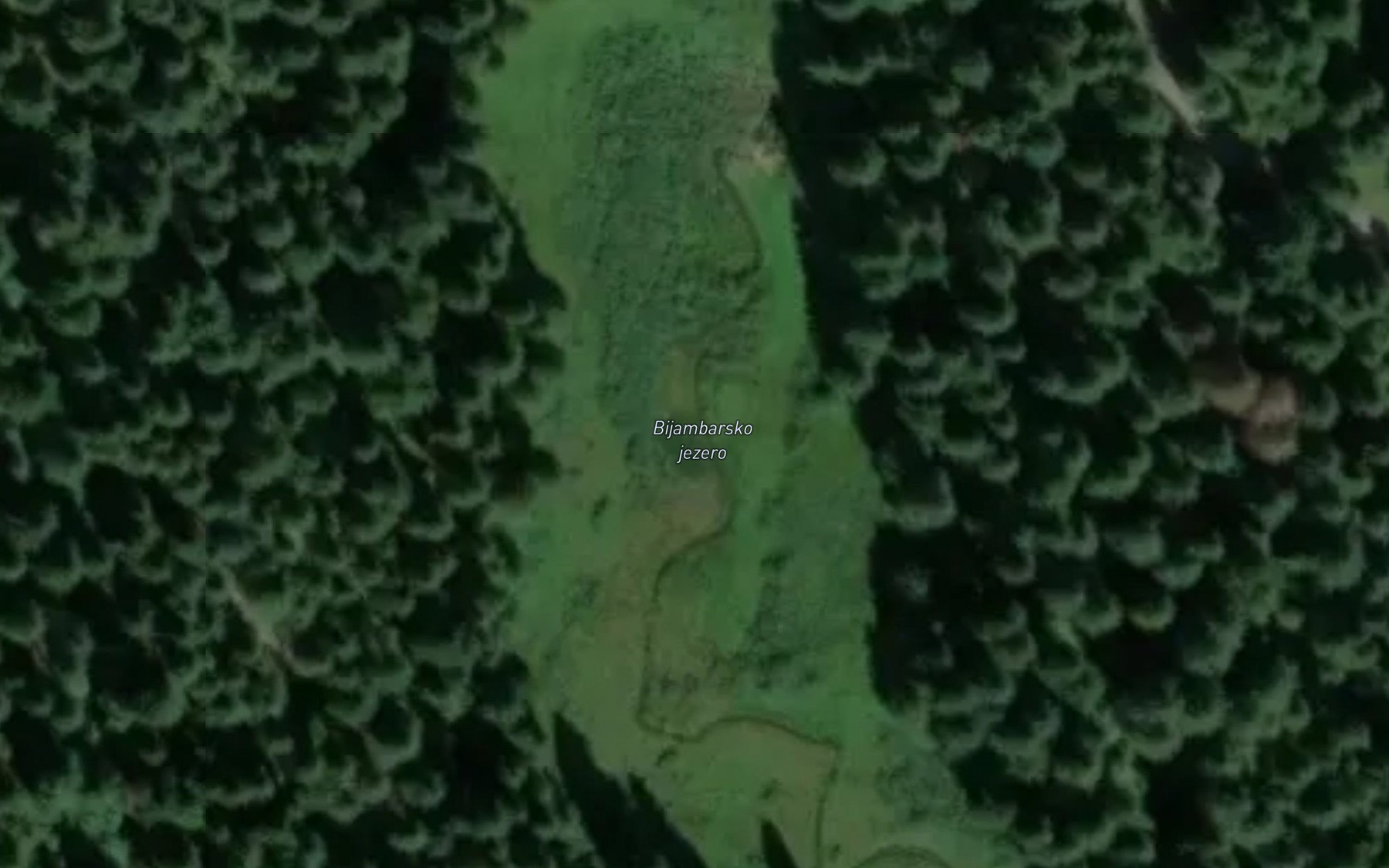 Satellite map of the Bjelila