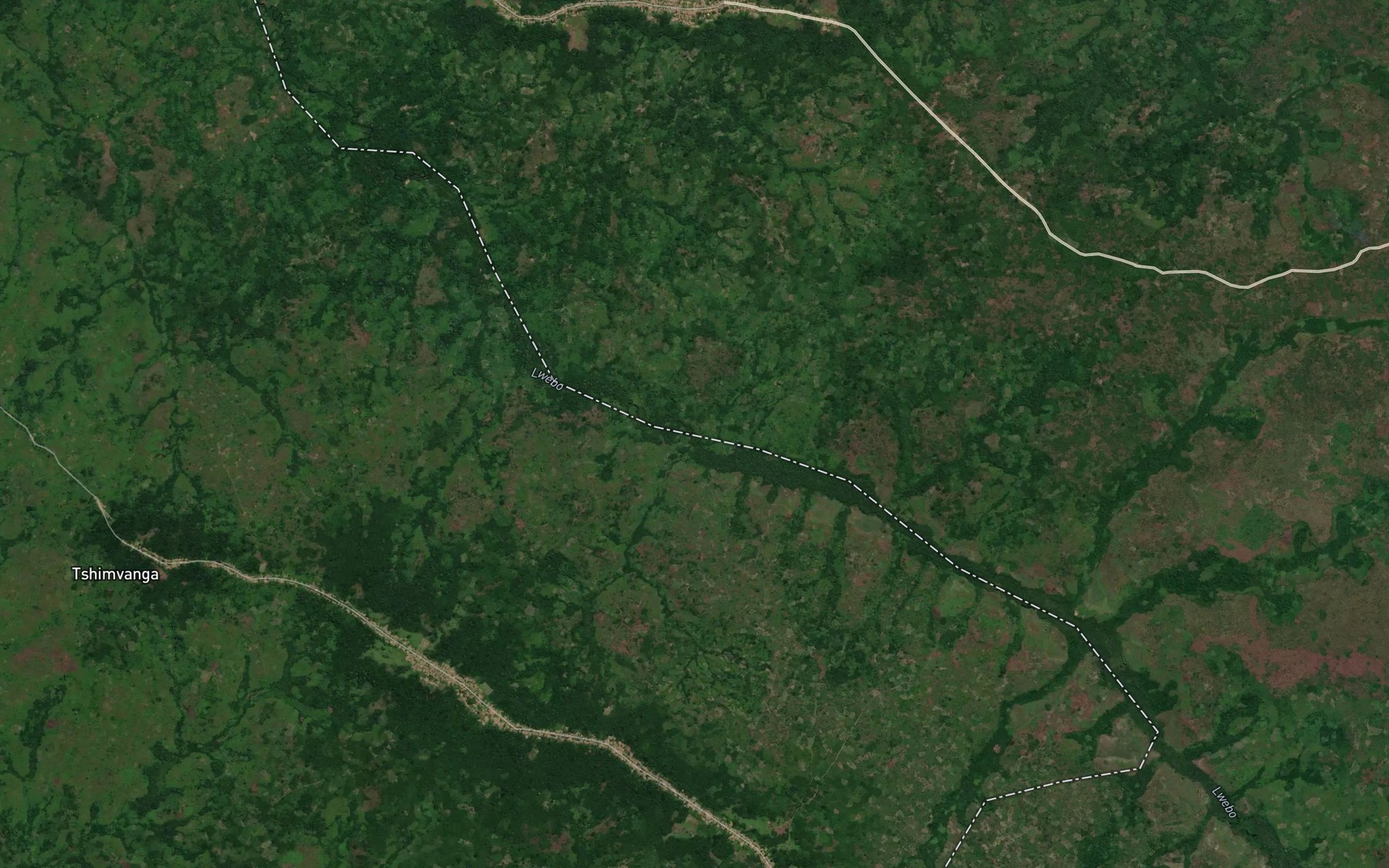 Satellite map of the Kasanga