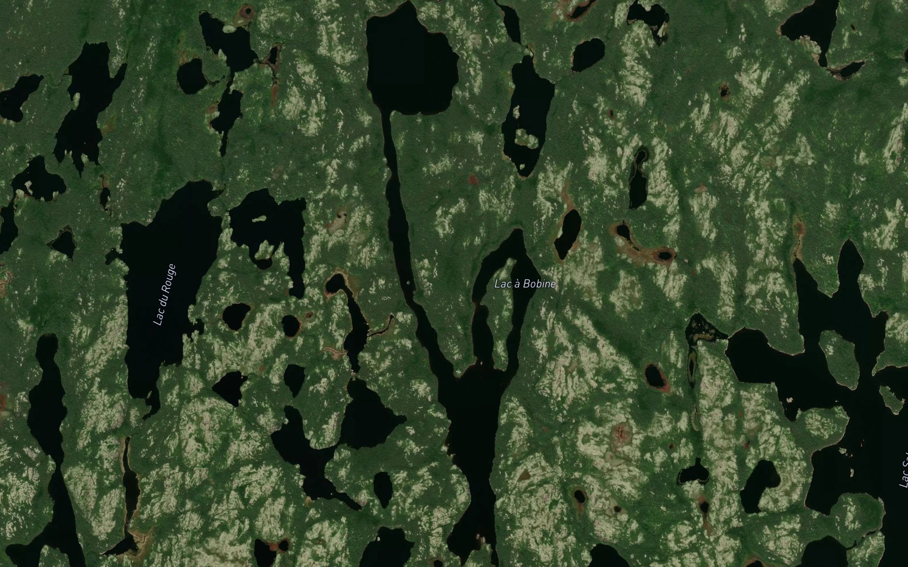 Satellite map of the Lac a Bobine