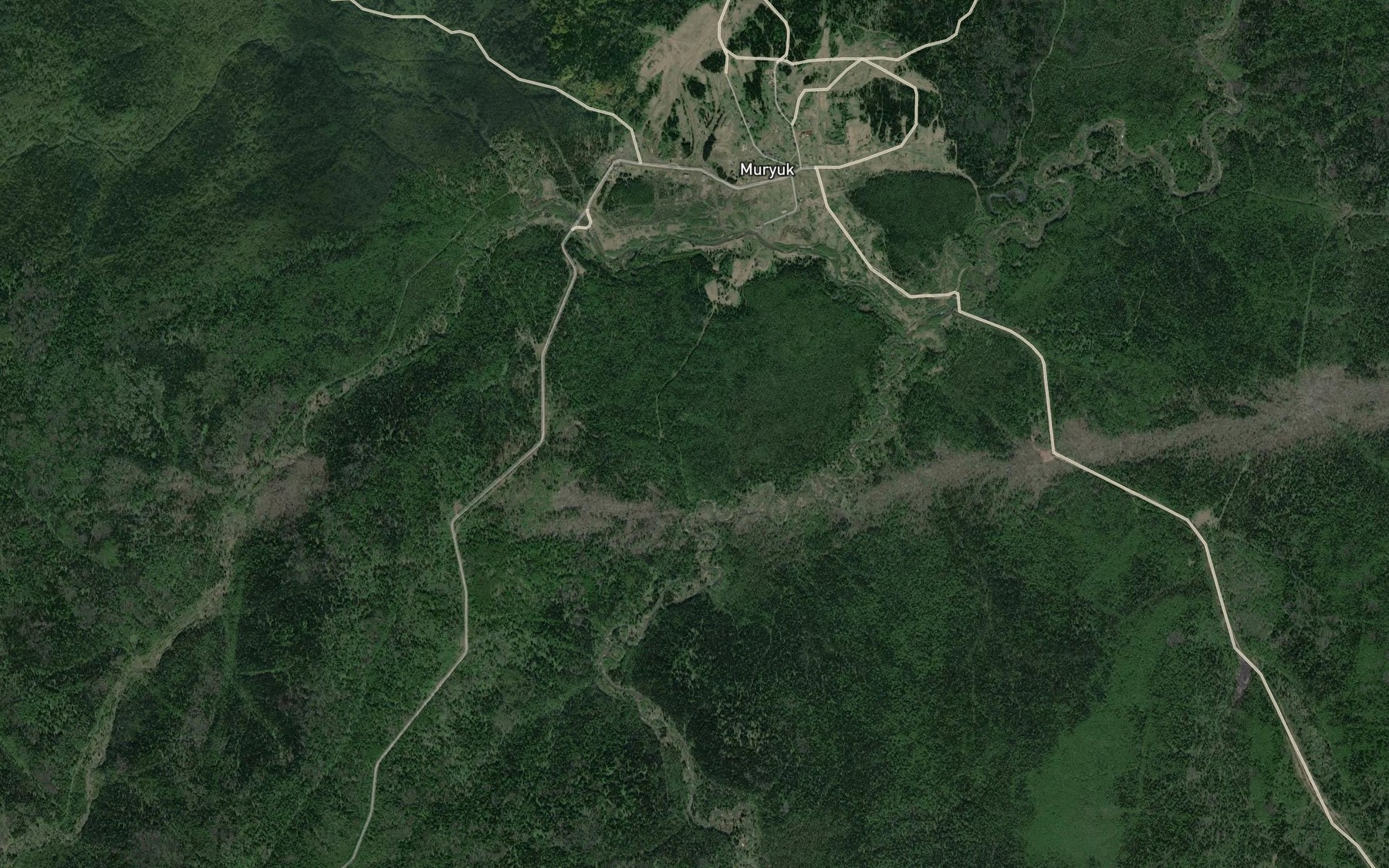 Satellite map of the Zolotoy Kitat