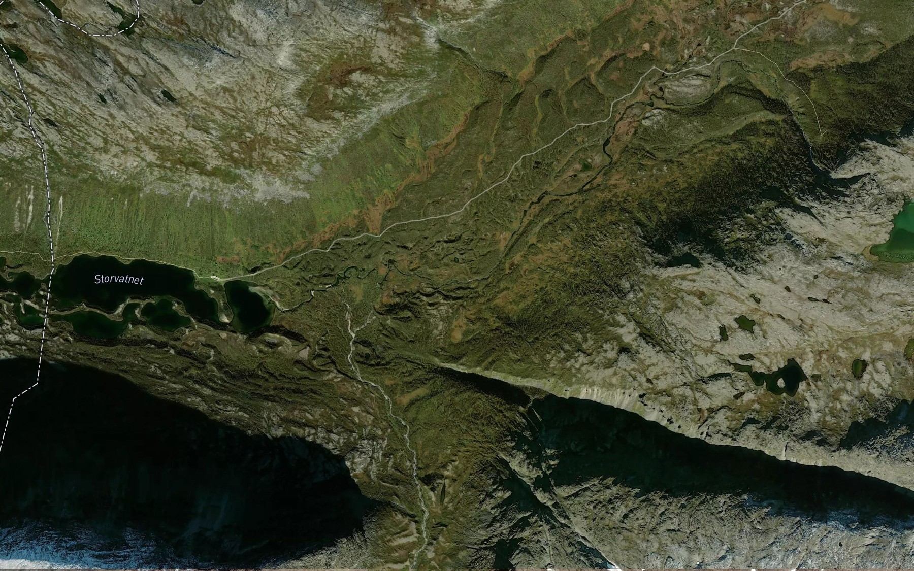 Satellite map of the Fiskbekken