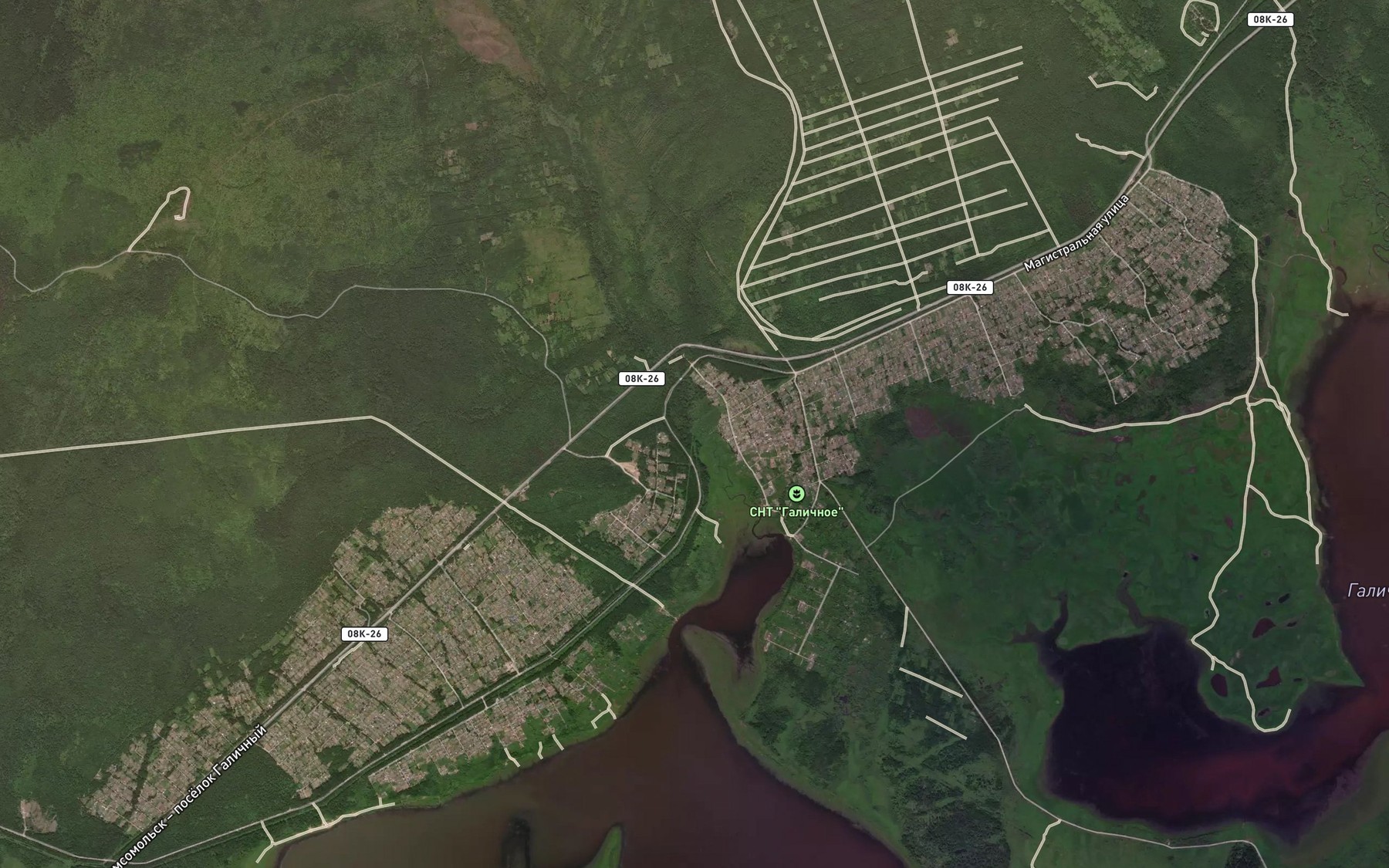 Satellite map of the Khorpinskaya Pervaya