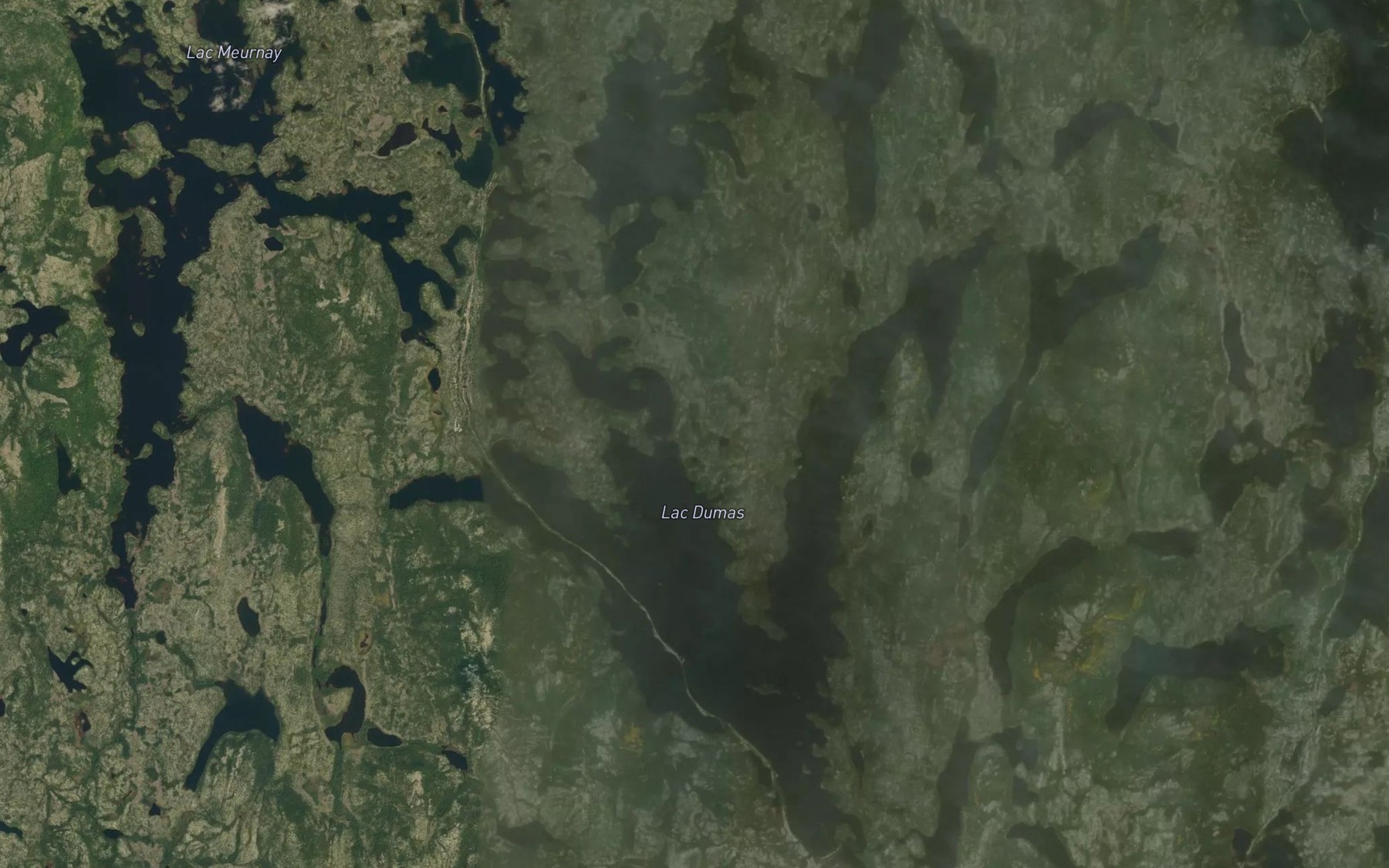 Satellite map of the Lac Dumas