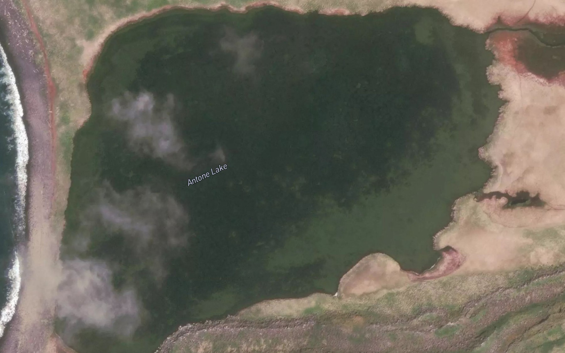 Satellite map of the Antone Lake