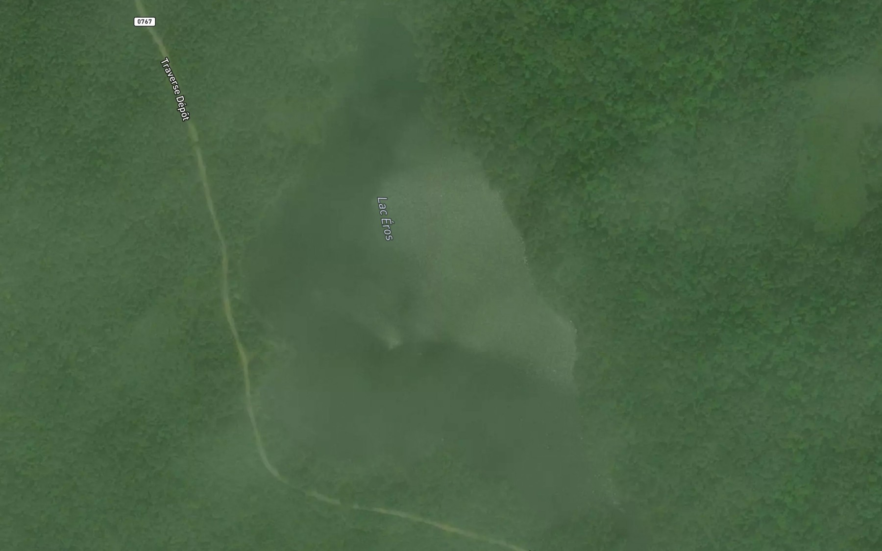 Satellite map of the Lac Eros