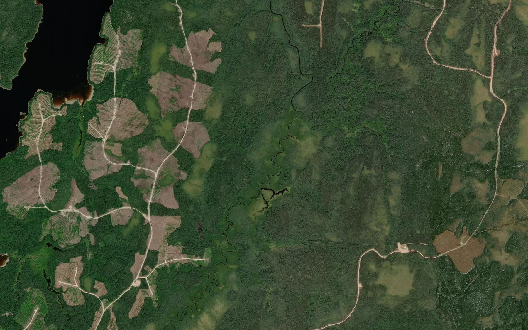 Satellite map of the Ruisseau Jacques