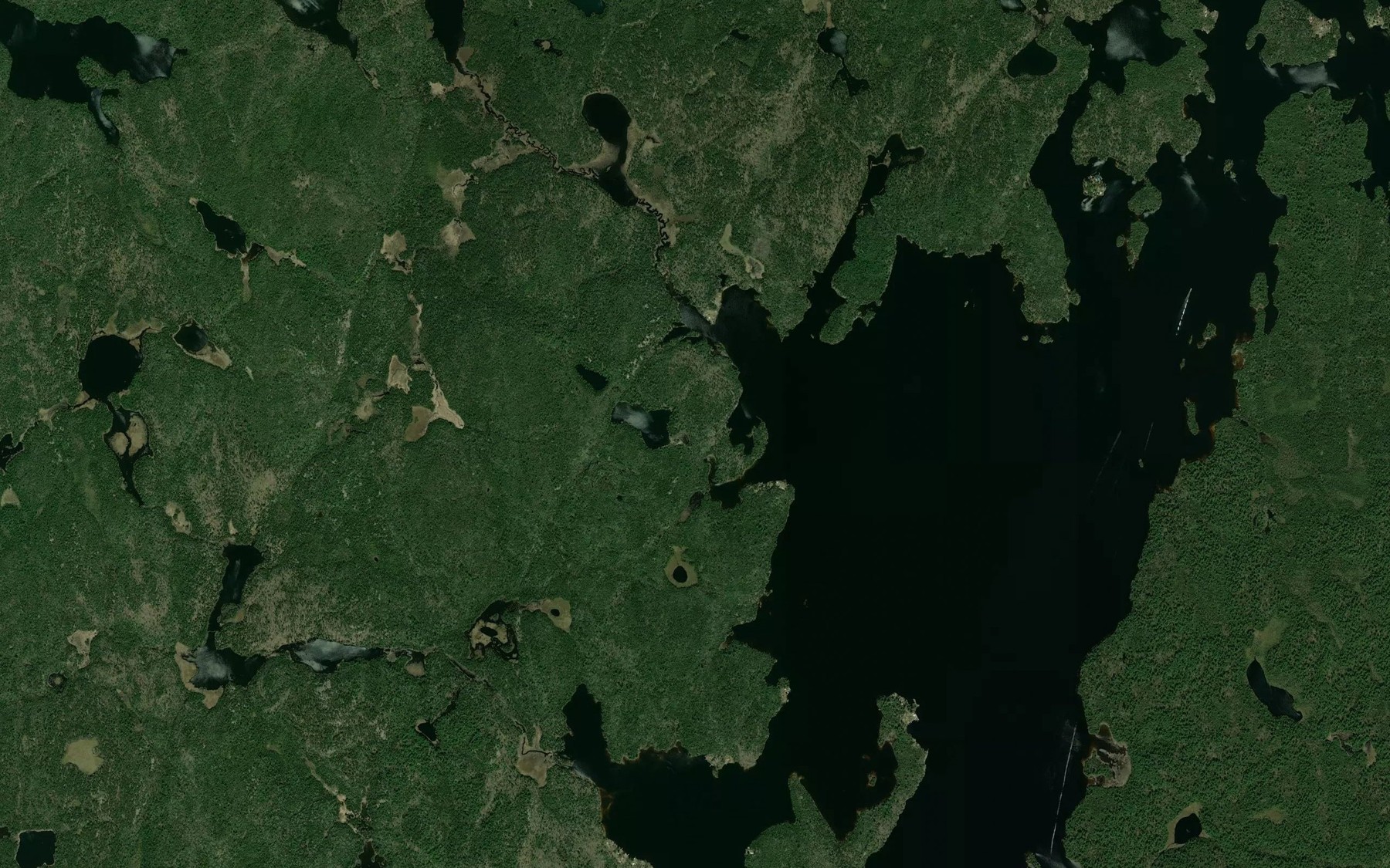Satellite map of the Hough Creek