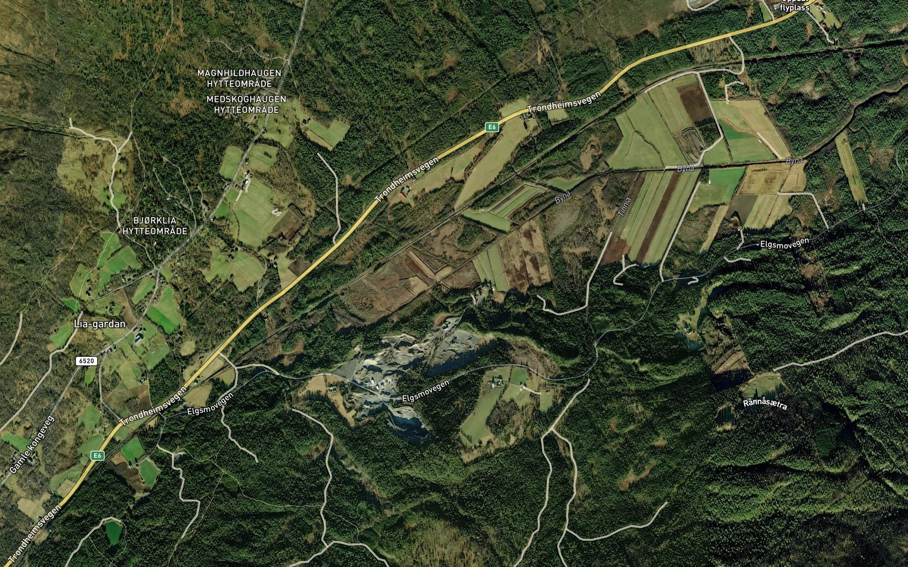 Satellite map of the Merrabekken