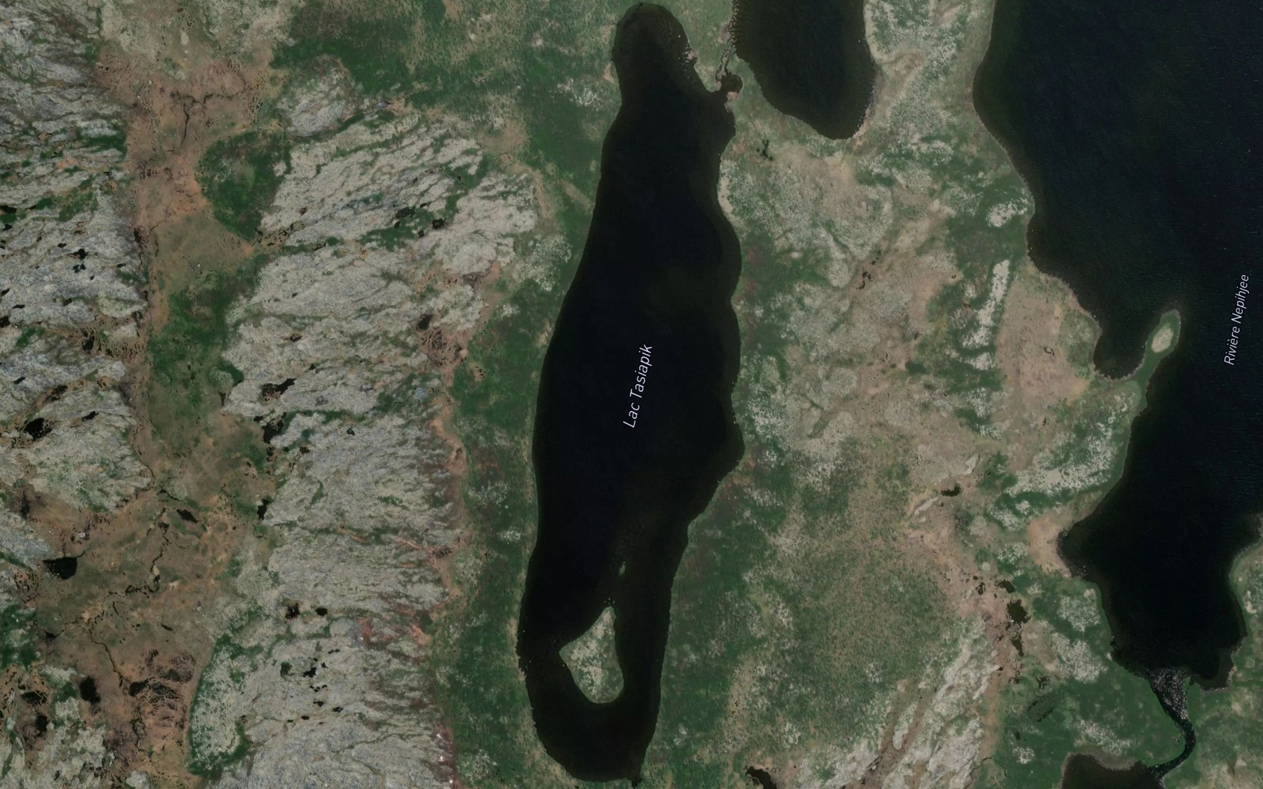 Satellite map of the Lac Tasiapik