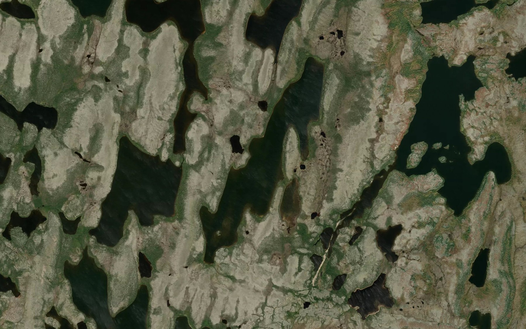 Satellite map of the Hilts Lake
