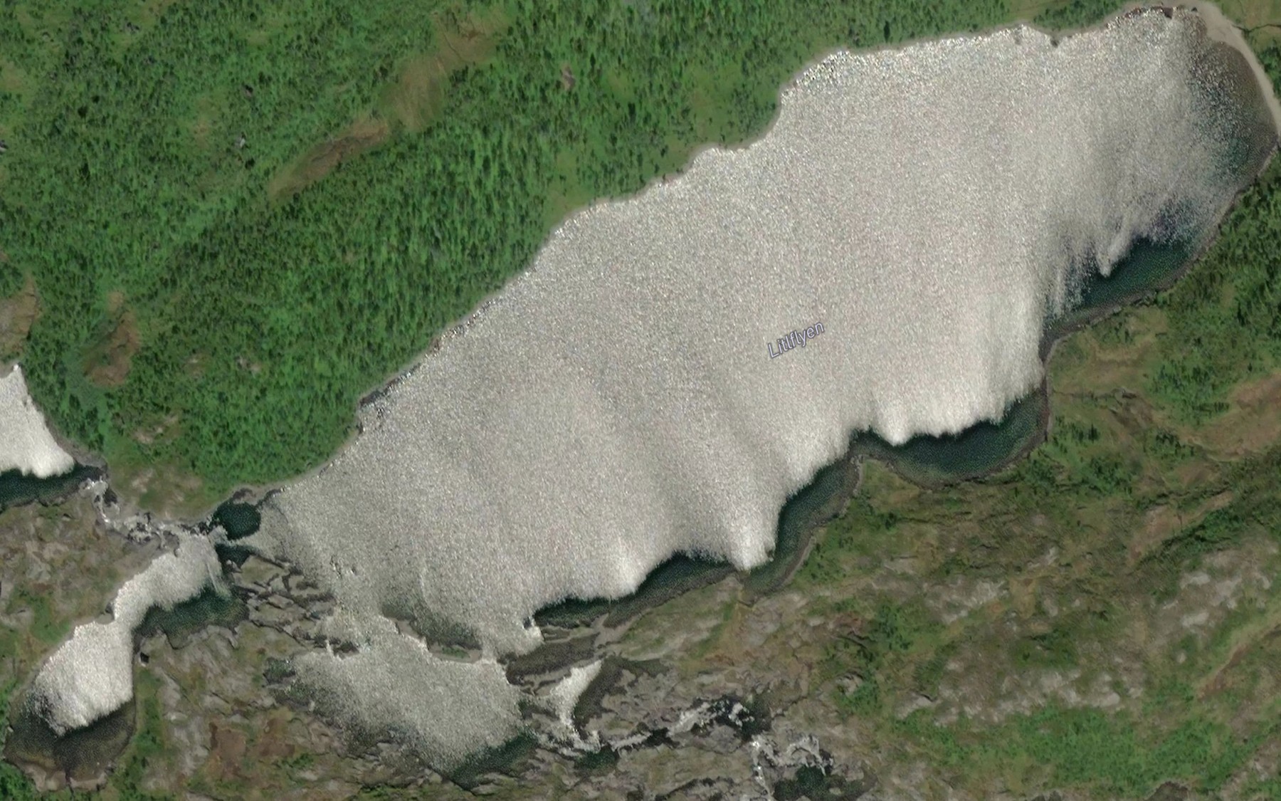 Satellite map of the Litlflyen