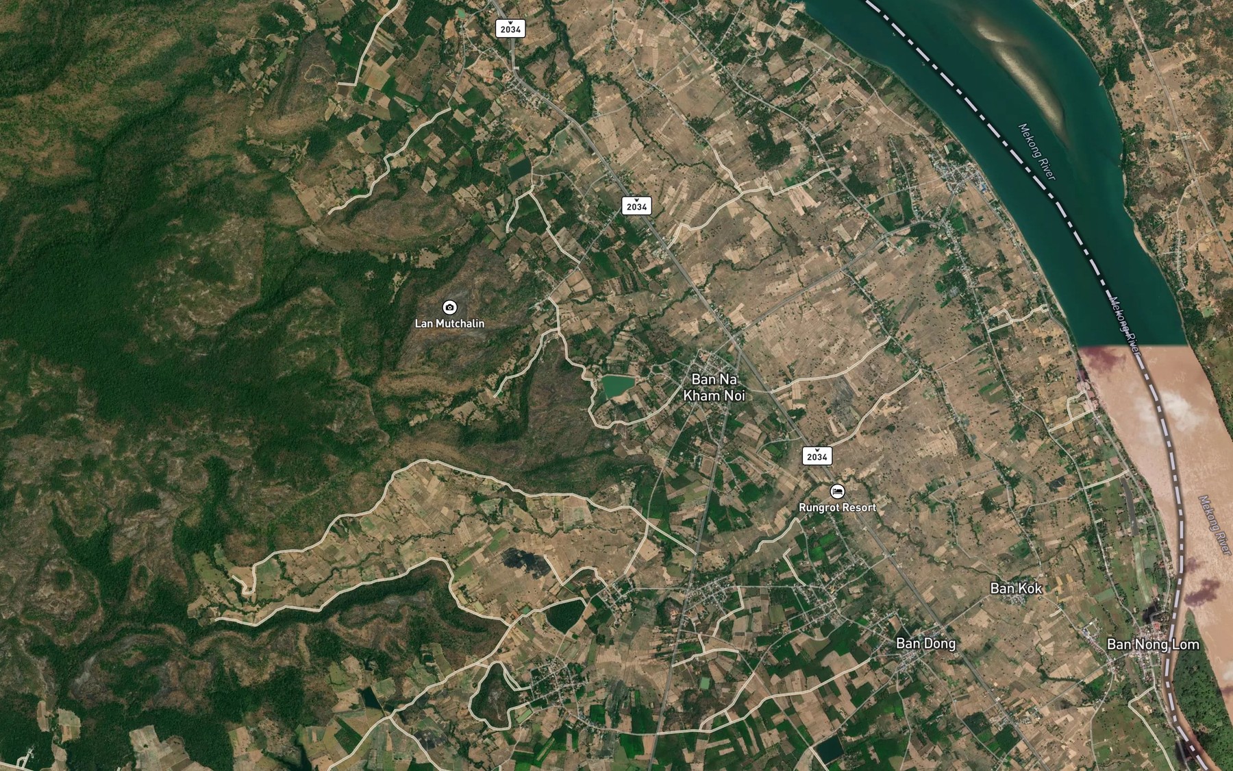 Satellite map of the Ang Kep Nam Na Kham Noi