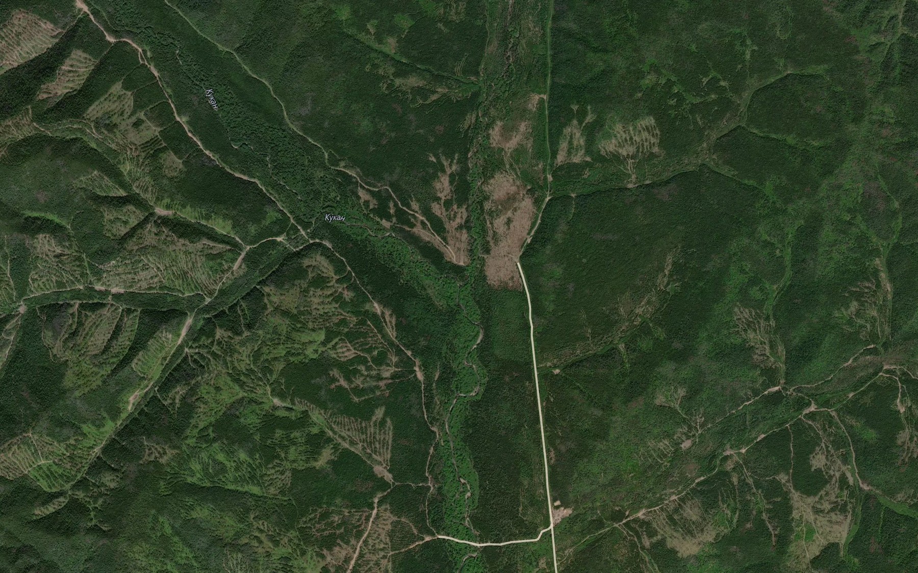 Satellite map of the Krestovaya