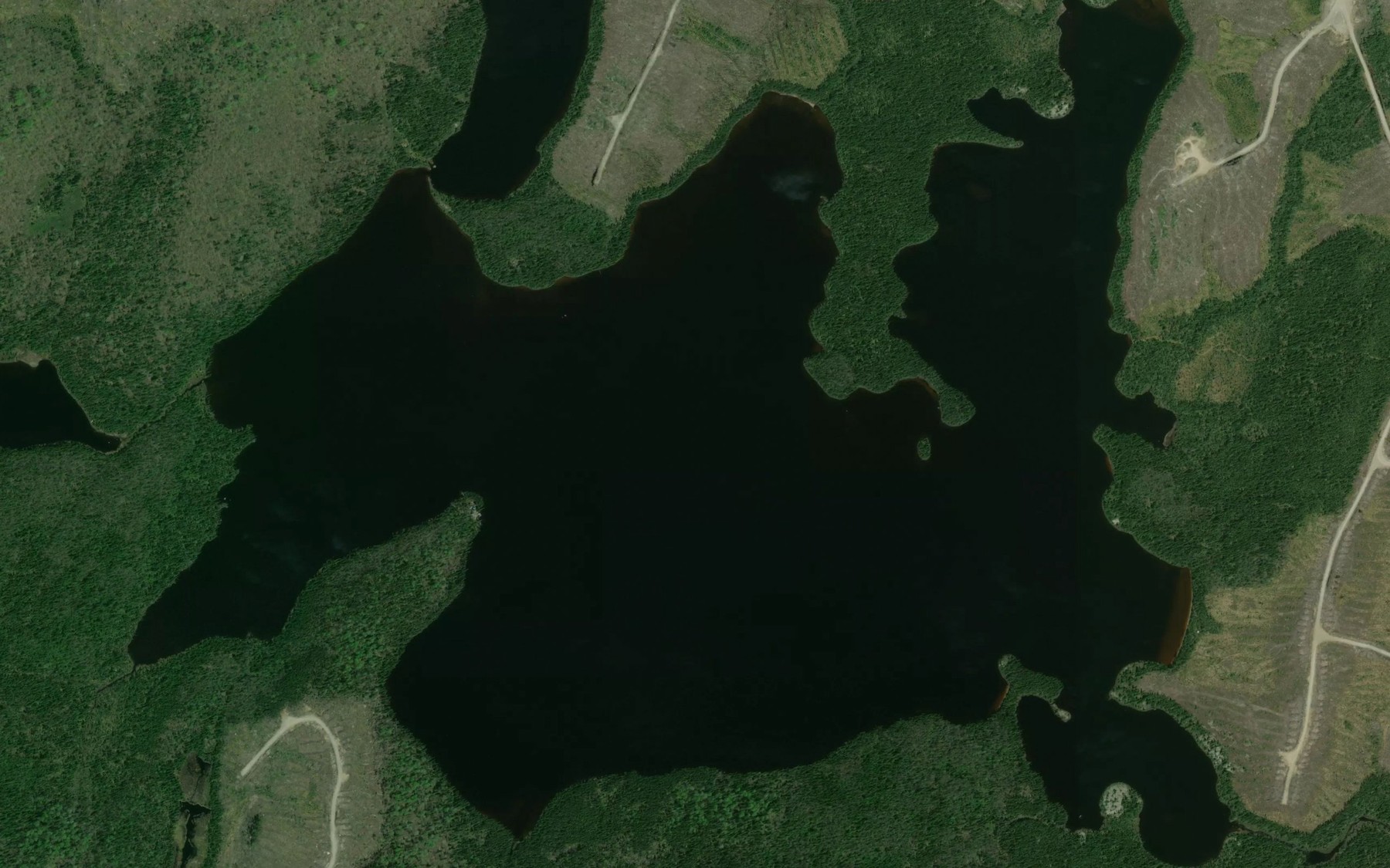 Satellite map of the Lac Compton