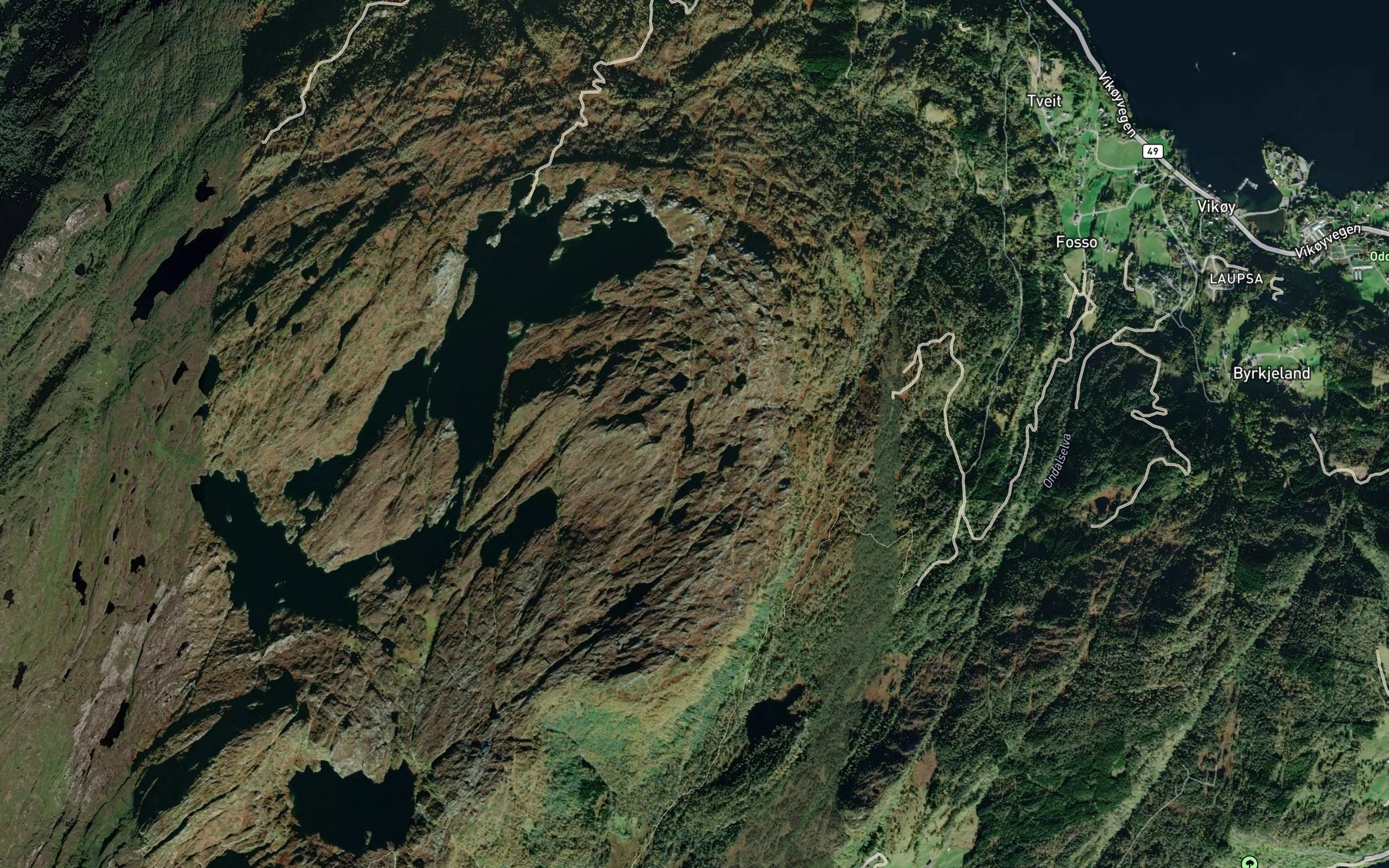Satellite map of the Mytjorn
